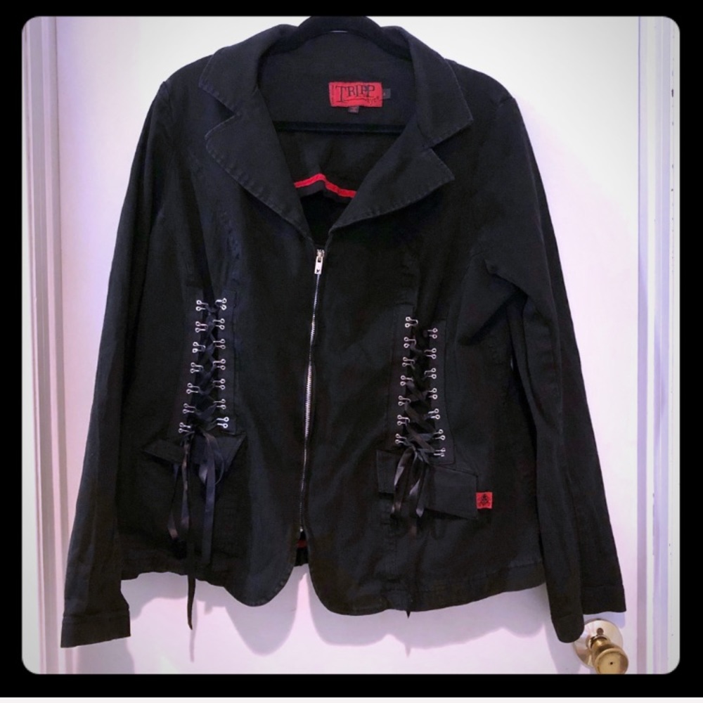 Rare Torrid Tripp 4x black edgy jacket